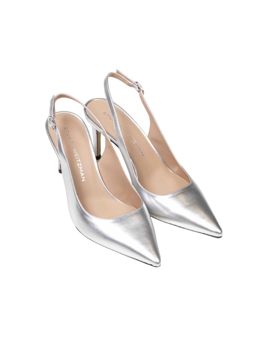 Stuart Weitzman Stuart Power 75 Pointed-Toe Slingback Pumps