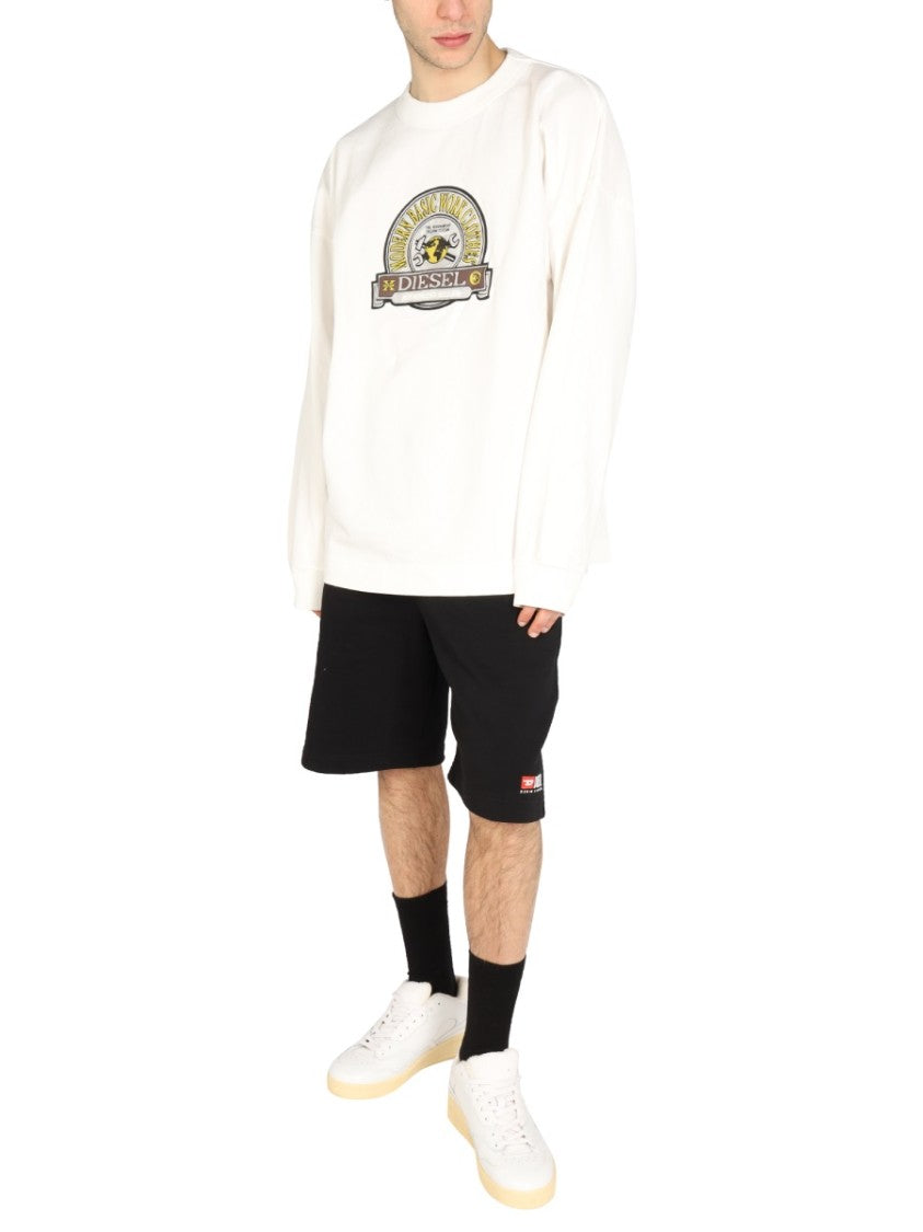 Diesel Graphic Logo Patch Sweatshirt