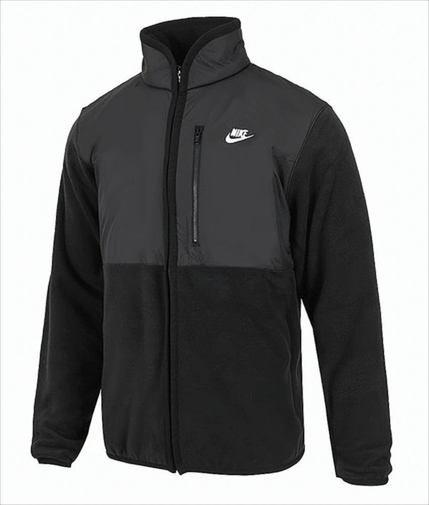 Nike Two-Tone Fleece Jacket With Zippered Pocket