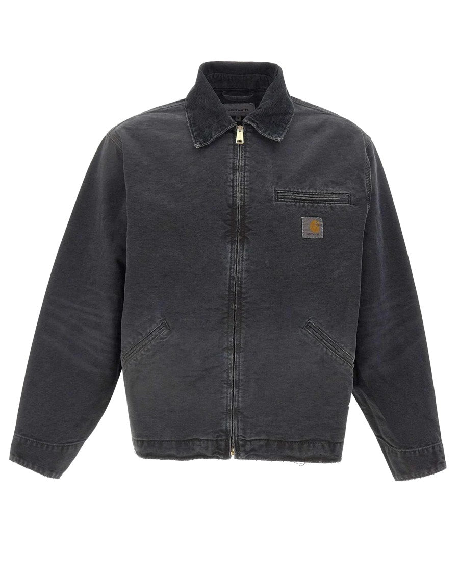 Carhartt Wip Black Og Detroit Velvet Collar Jacket