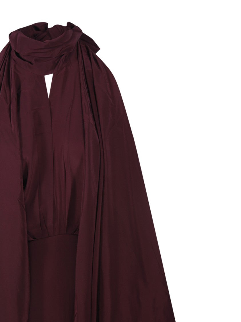 Johanna Ortiz Wine Parajes Lejanos Ankle Dress