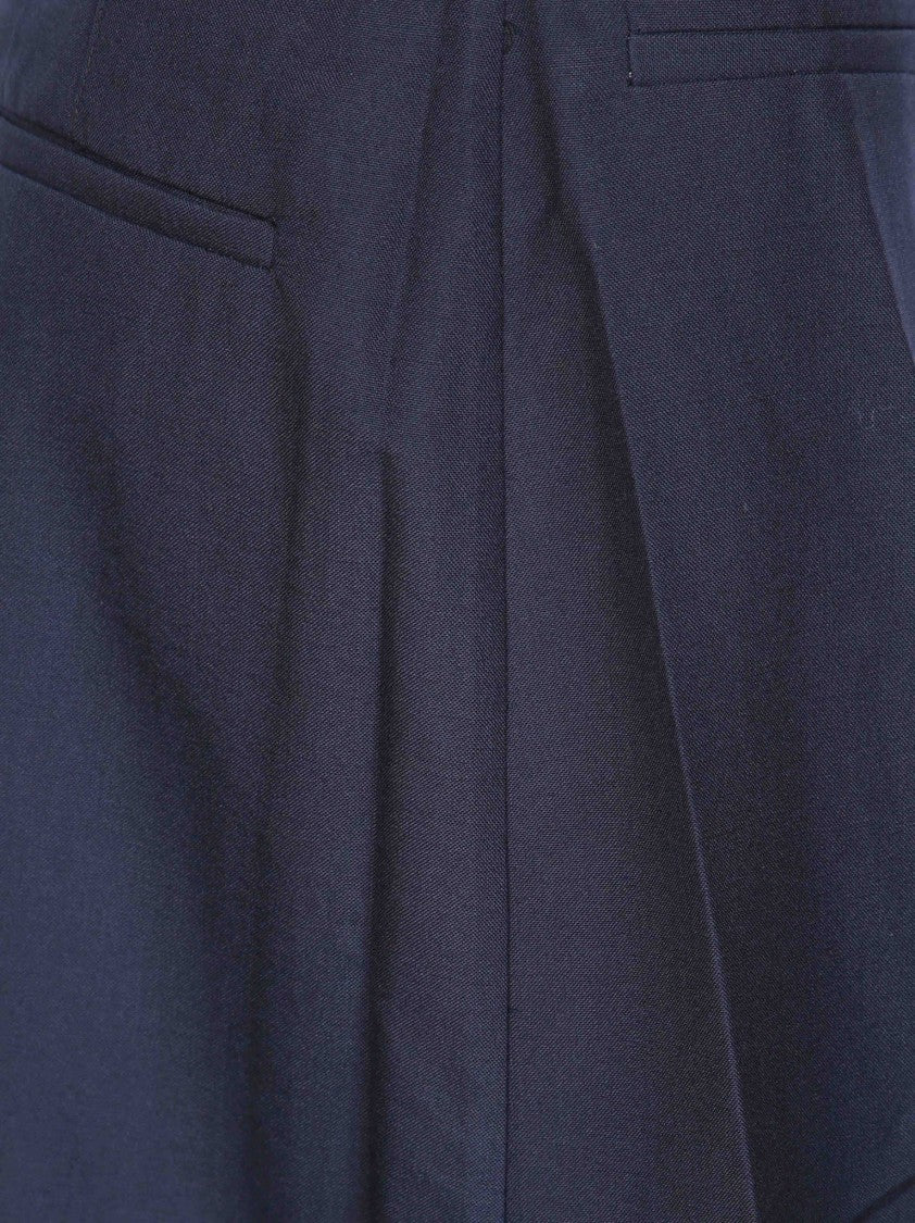 Soeur Lipa Pleat Detail A-Line Midi Skirt