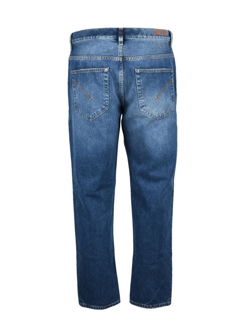 Dondup Brighton Distressed Denim Button-Fly Cotton Jeans