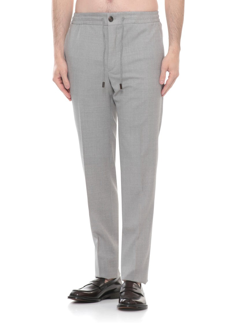 Incotex Grey Wool Pants