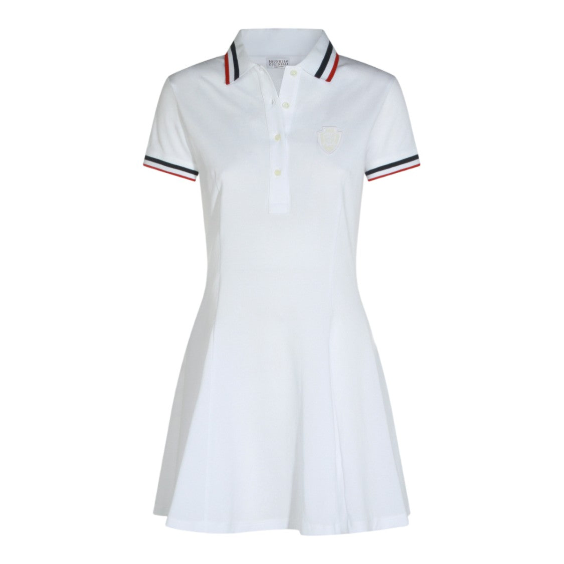 Brunello Cucinelli Polo-Inspired Mini Dress With Striped Accents