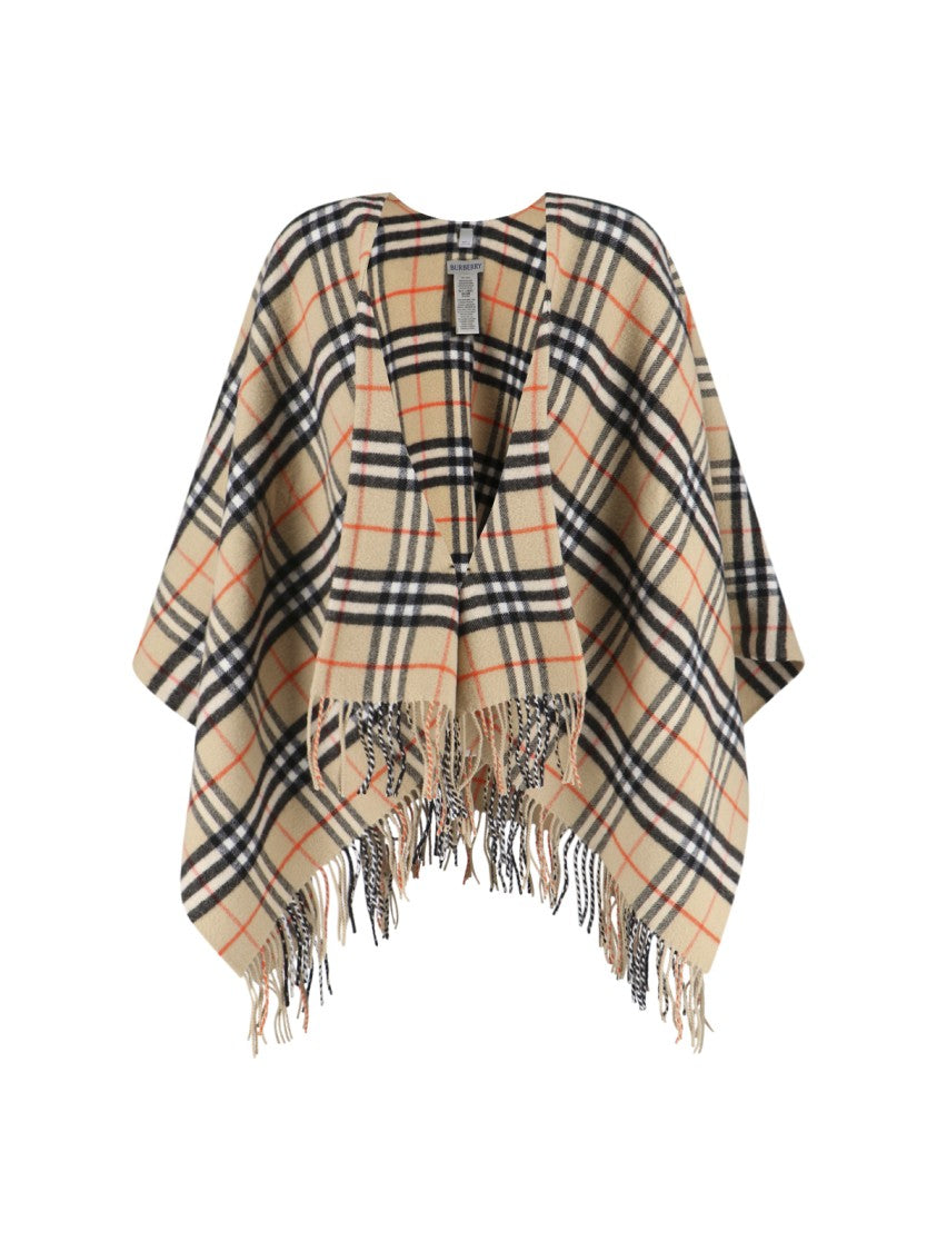 Burberry Wool-Cashmere Cape – Beige