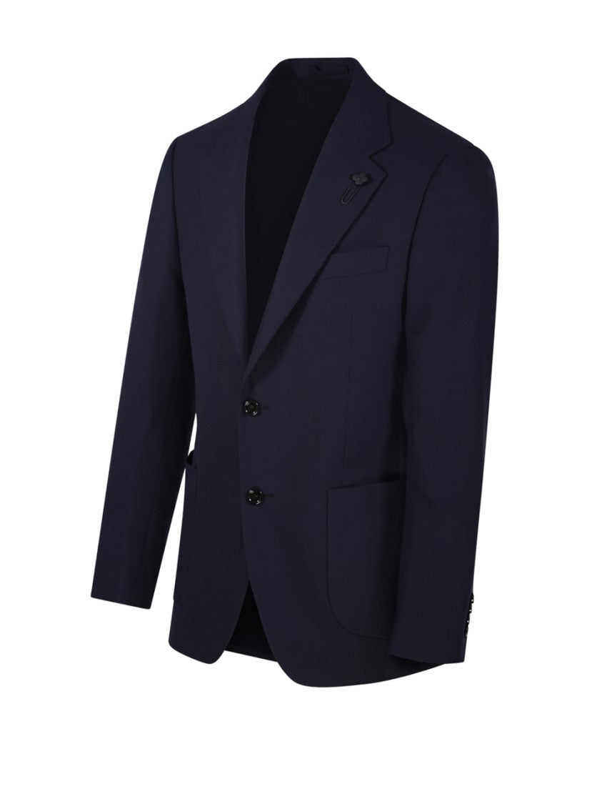 Lardini Classic Tailored Black Blazer