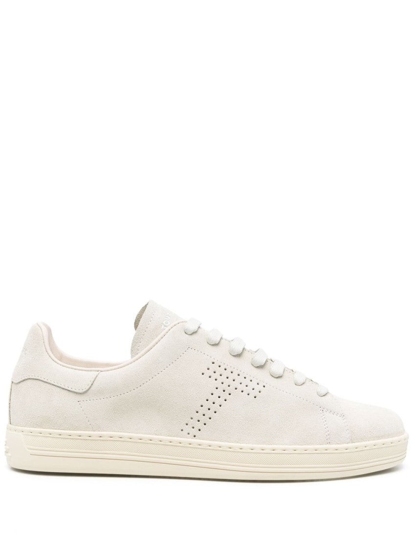 Tom Ford Light Beige Suede Sneakers