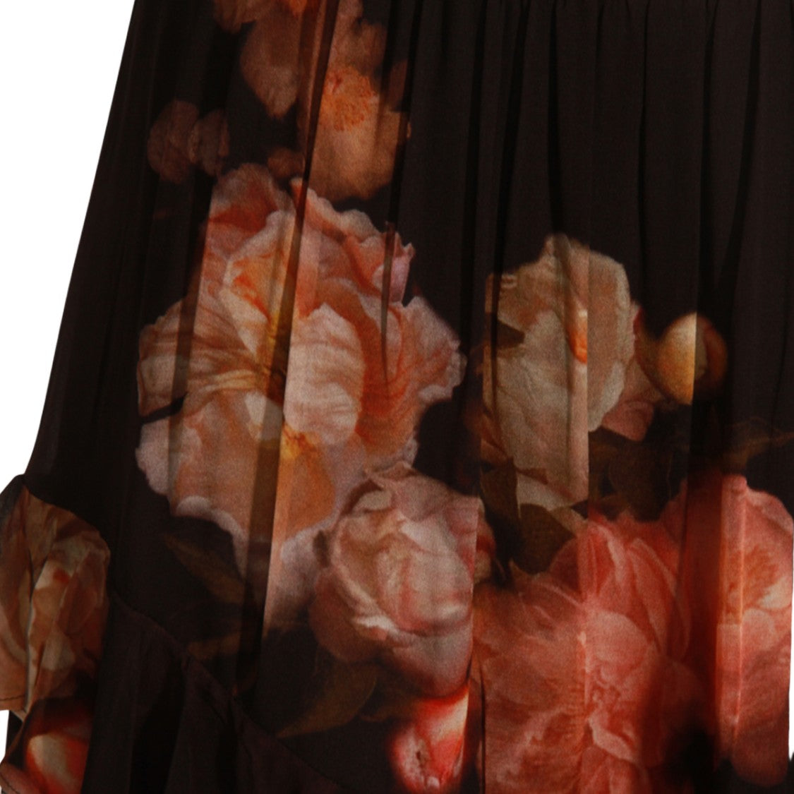 Zimmermann Flowing Midi Skirt With Floral Print
