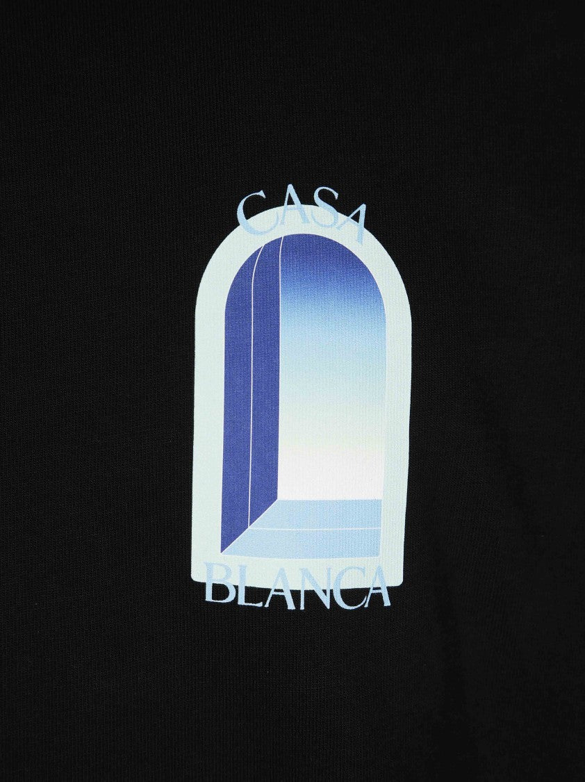 Casablanca Black Classic Gradient Arch T-Shirt