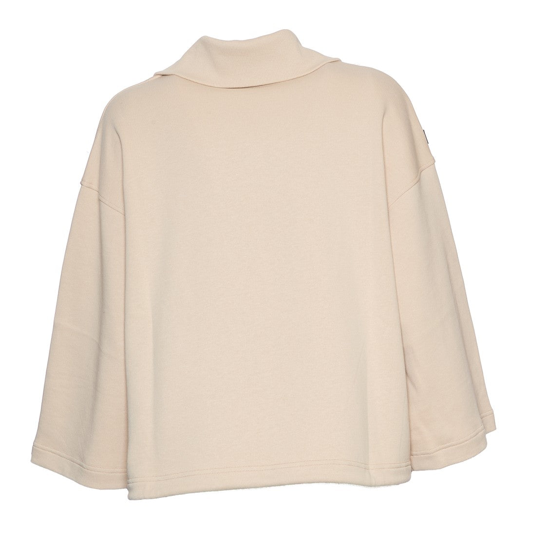 Department Five Boxy Cotton Sweatshirt With High Ribbed Collar