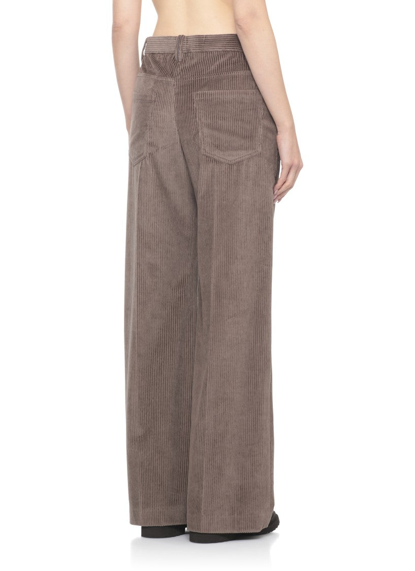 Brunello Cucinelli Brown Cotton Pants