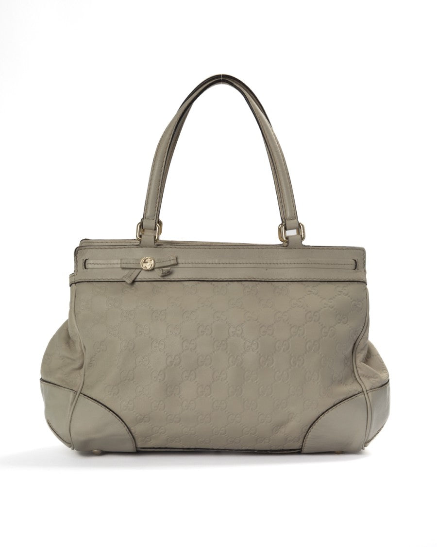 Gucci Gg Supreme Sherry Medium Leather Tote Bag