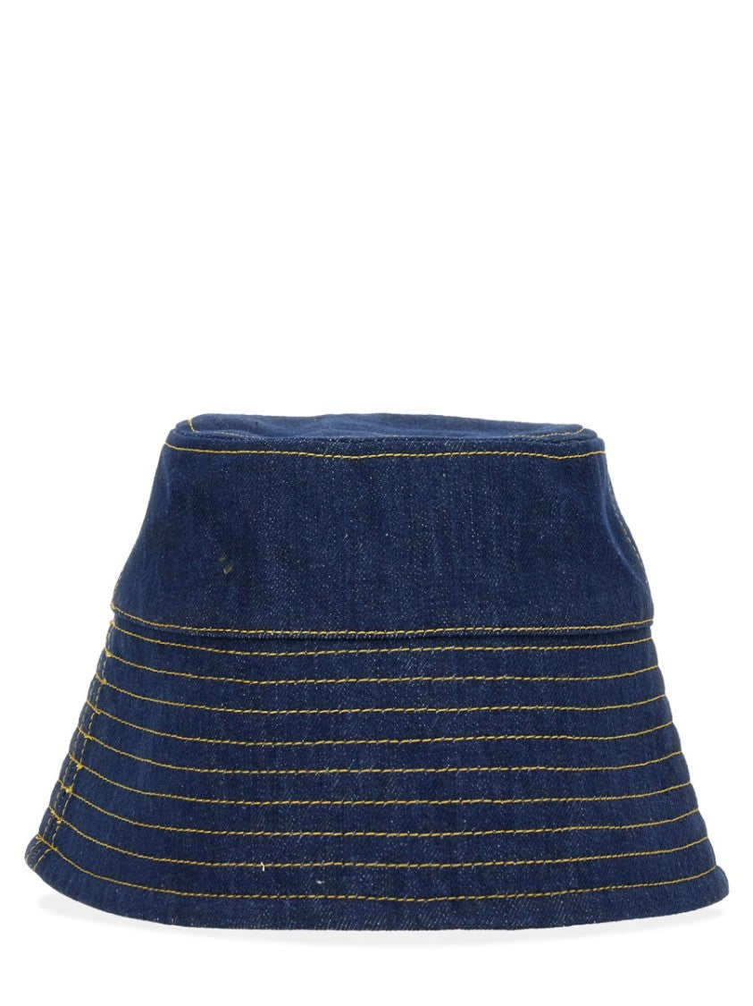 Patou Structured Bucket Hat With Embroidered Logo
