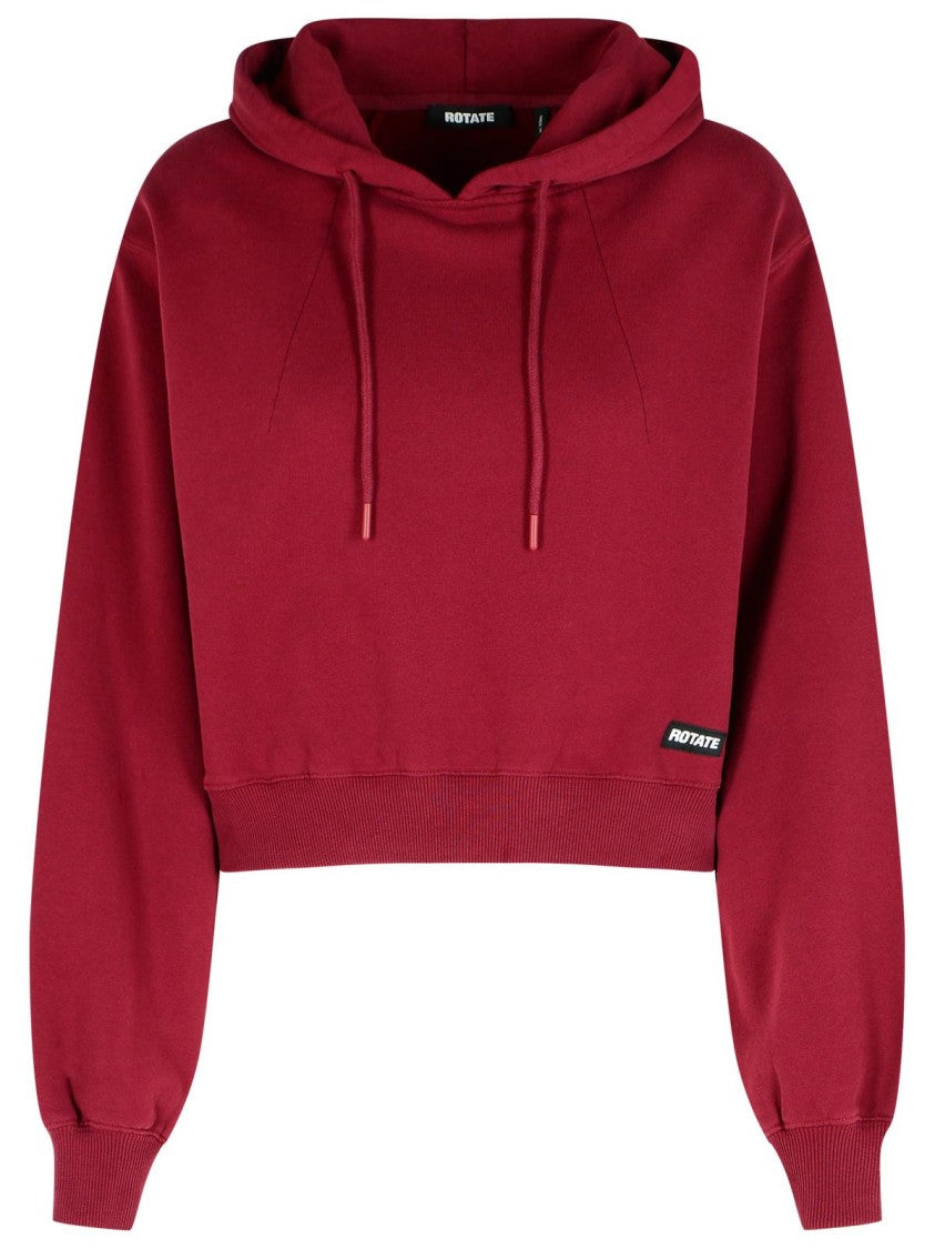 Rotate Burgundy Cotton Sweatshirt