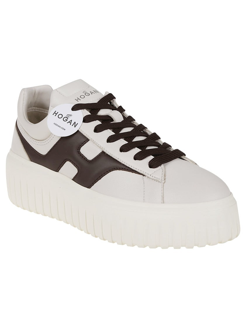 Hogan H-Stripe Nappa Leather Sneakers