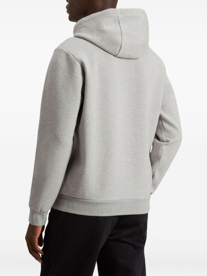 Woolrich Light Grey Hoodie With Adjustable Drawstring