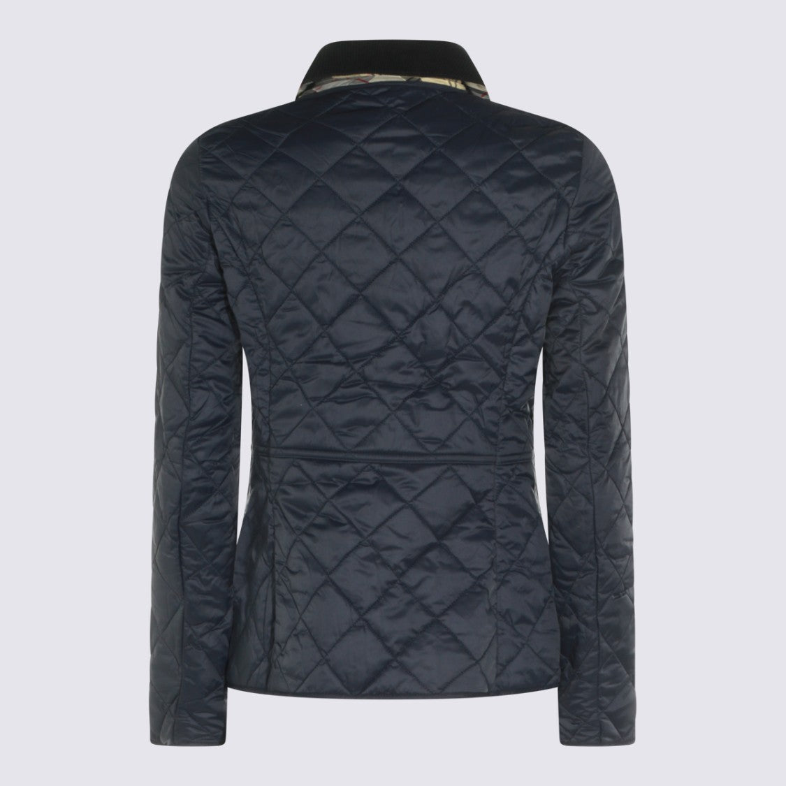 Barbour Quilted Diamond-Pattern Jacket With Corduroy Collar