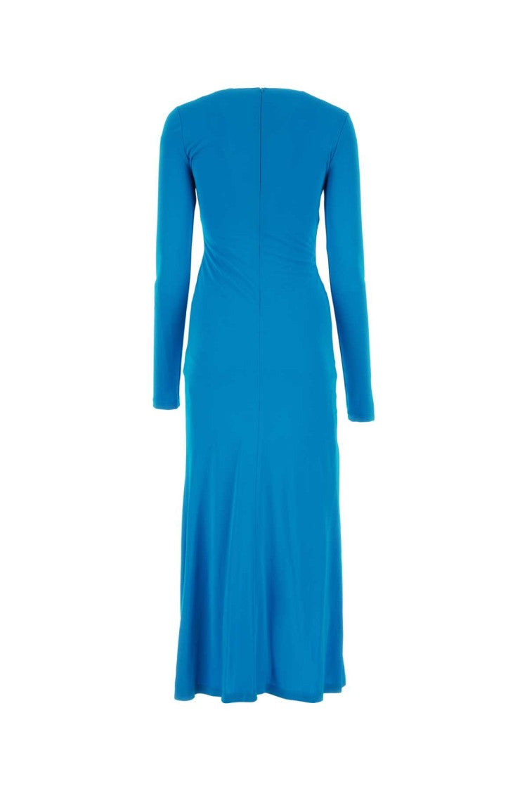 Givenchy Turquoise Crepe Long Dress