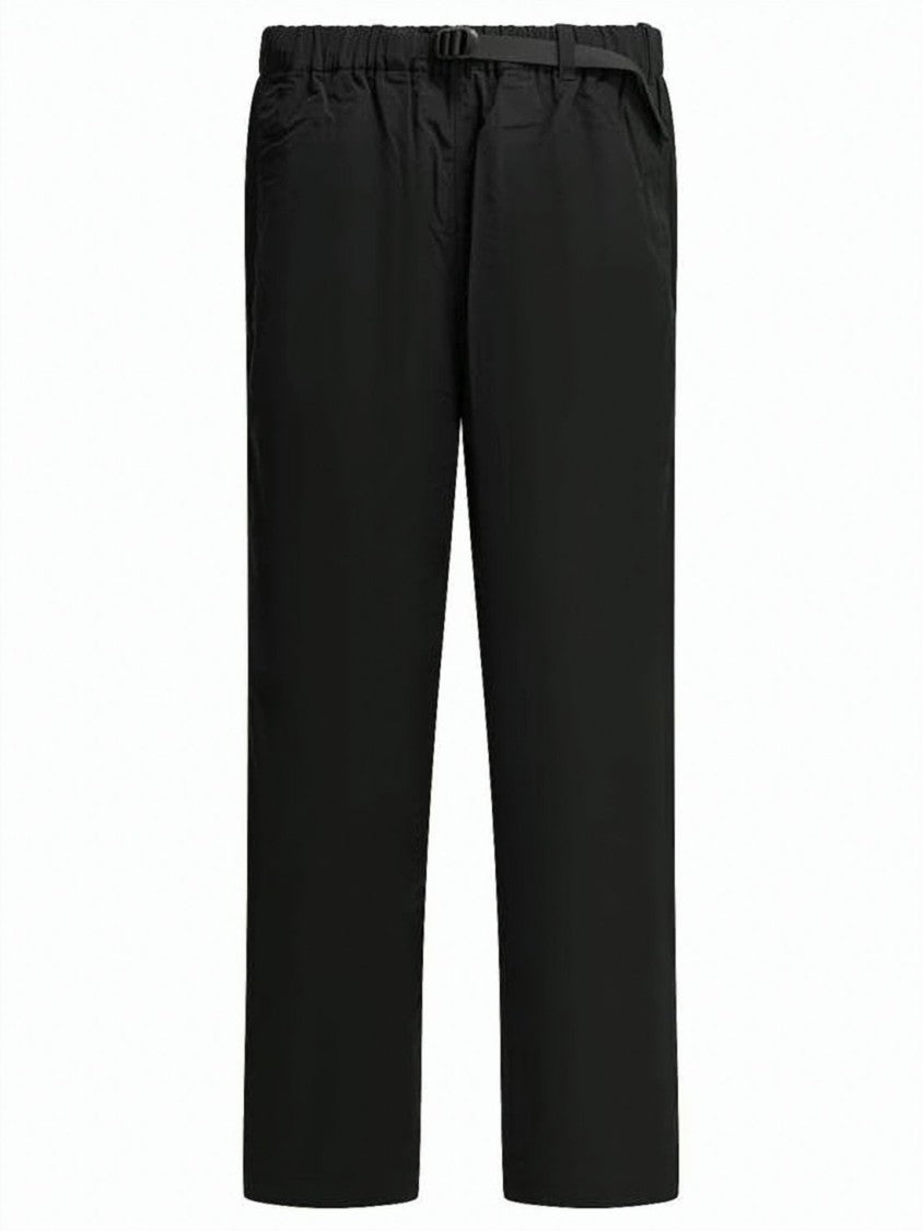Goldwin Black Minimalist Straight-Leg Buckle Jogger Pants