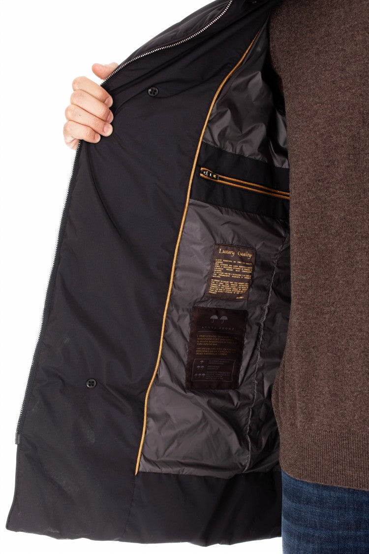 Moorer Double-Breasted Down Jacket With Beaver Collar Zarbo-Stp