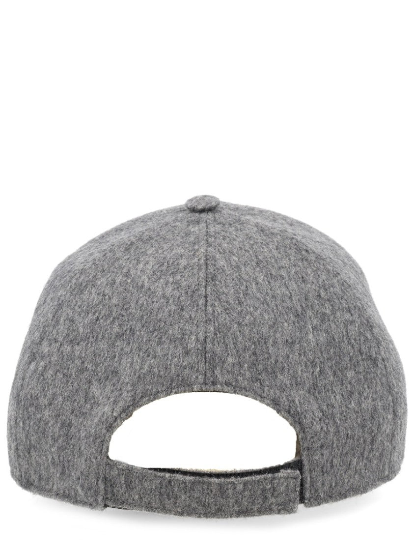 Fendi Wool-Cashmere Blend Six-Panel Baseball Hat