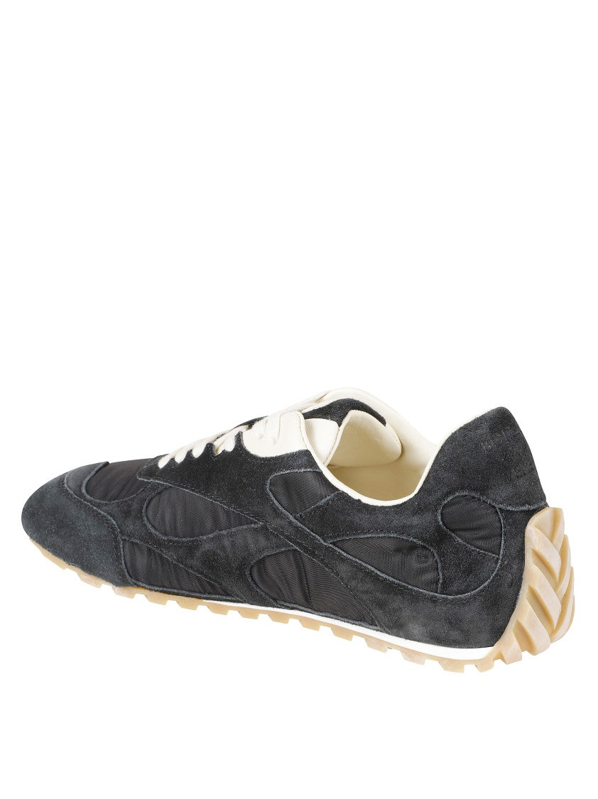 Bottega Veneta Minimalist Black Sneakers With Smooth Silhouette