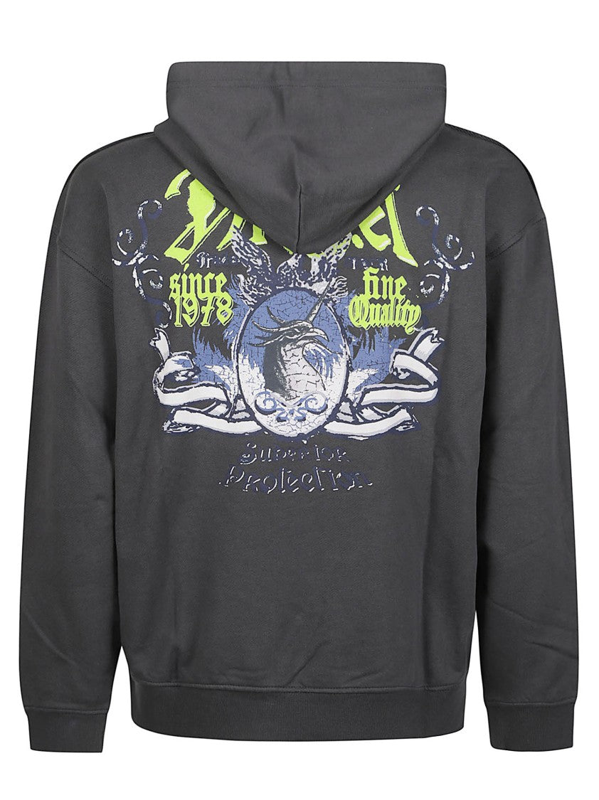 Diesel S-Box T-Aa2 Relaxed-Fit Neon Graphic Hoodie