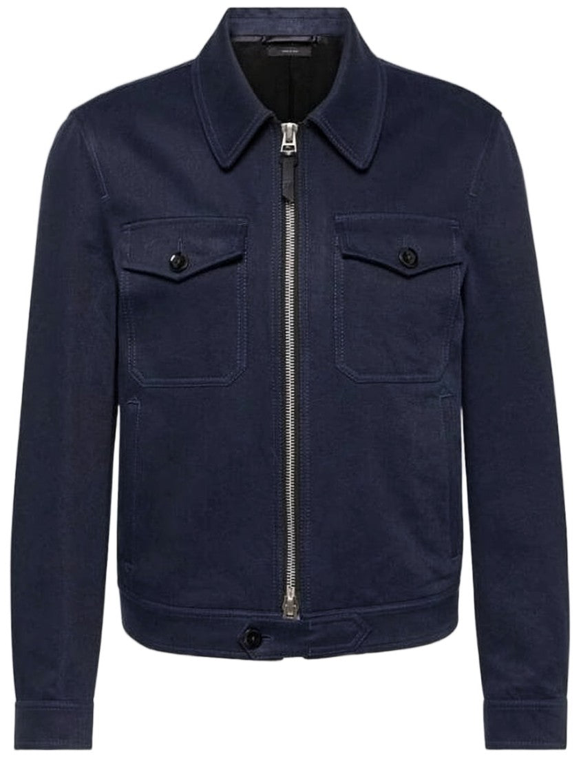 Tom Ford Structured Lambskin And Suede Jacket