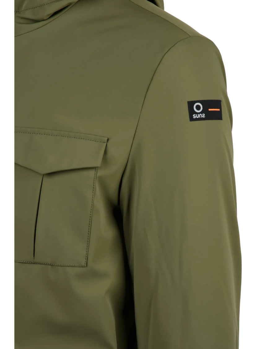 Suns Boards Olive Green Plush Nylon-Blend Parka