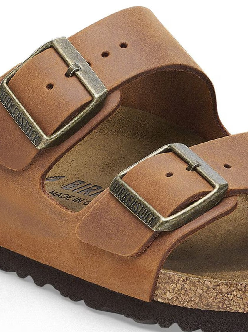 Birkenstock Arizona Brown Leather Open Toe Sandals
