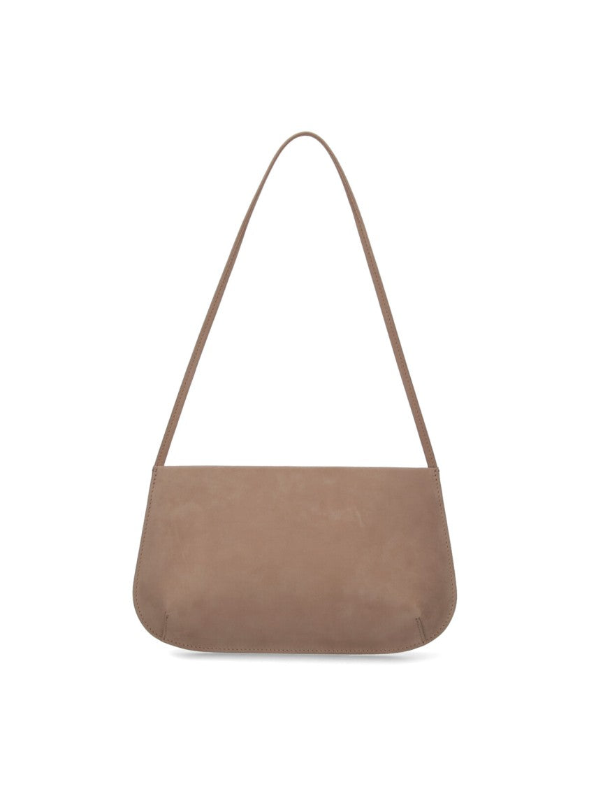 Fane Beige Bra Suede Shoulder Bag