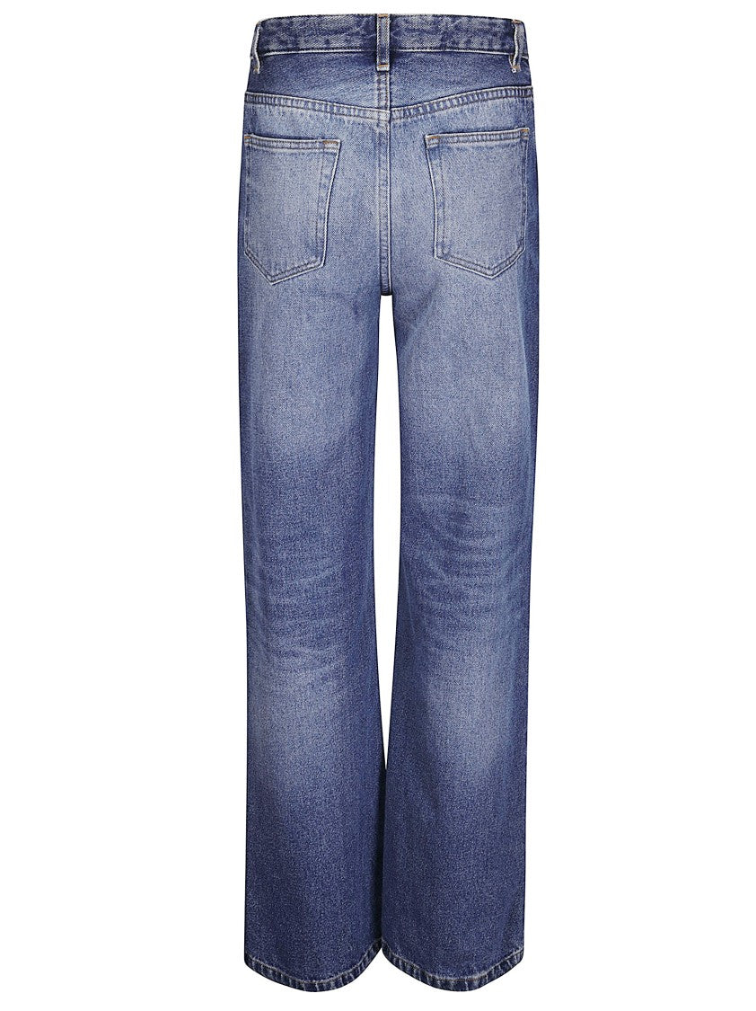 A.P.C. Wide-Leg Five-Pocket Jeans
