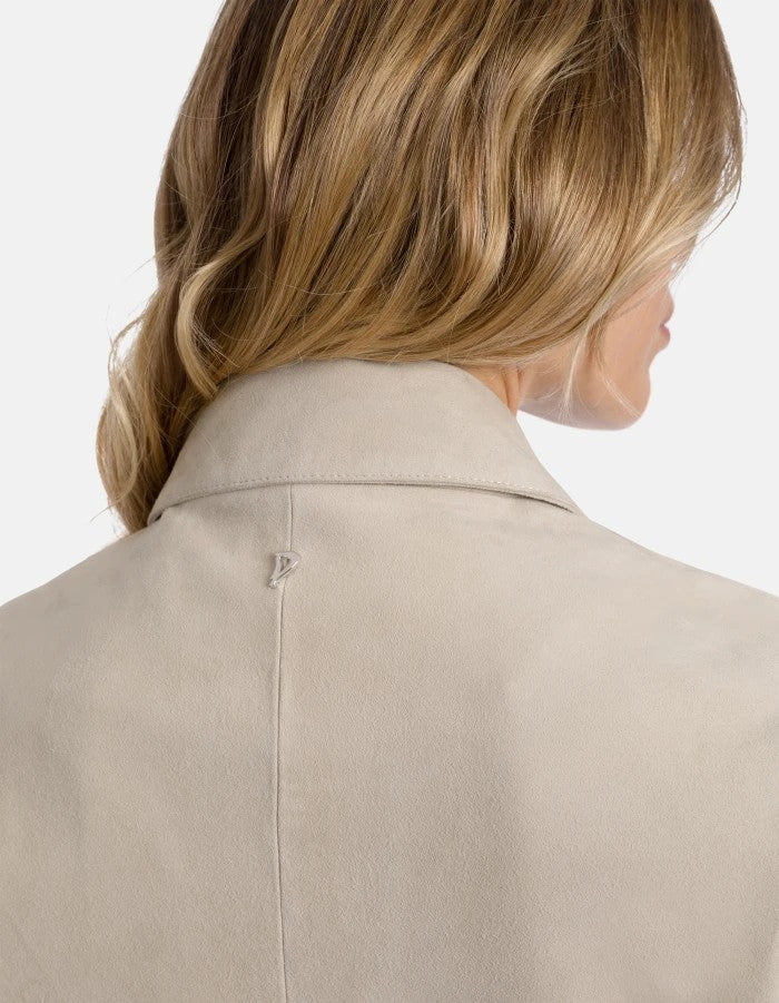 Dondup Cropped Jacket With Asymmetrical Zipper And Minimalist Design