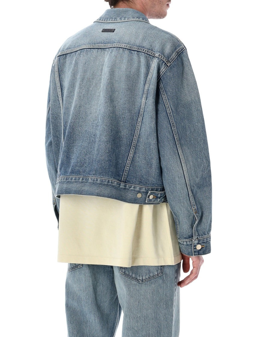Fear Of God Medium Indigo Classic Denim Trucker Jacket