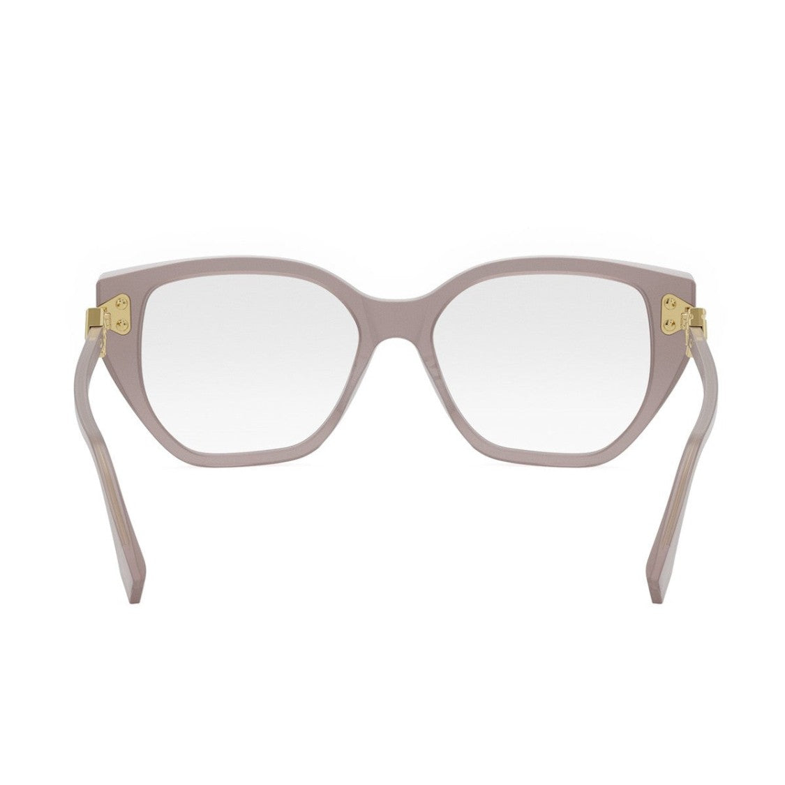 Fendi Pink Ff Diamond Acetate Rectangular Sunglasses