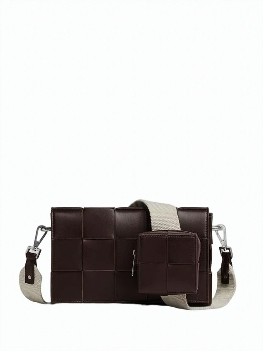Bottega Veneta Rectangular Padded Leather Shoulder Bag With Detachable Strap