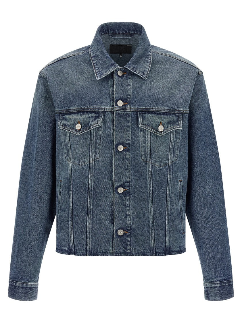 Mm6 By Maison Margiela Raw Cut Denim Jacket