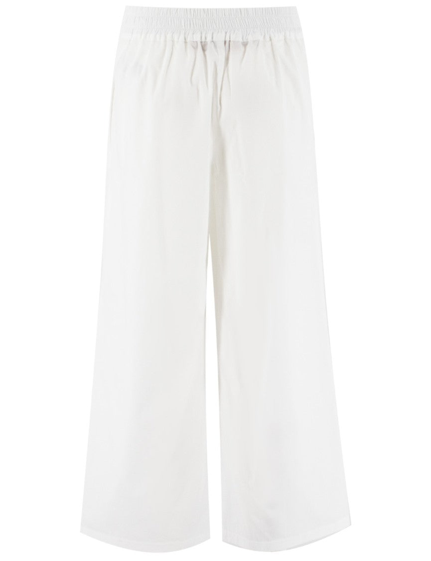 Ermanno Scervino Straight Wide-Leg Trousers With Side Pleats