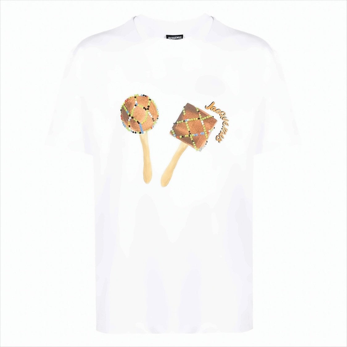 Jacquemus Maracas Graphic Print White T-Shirt