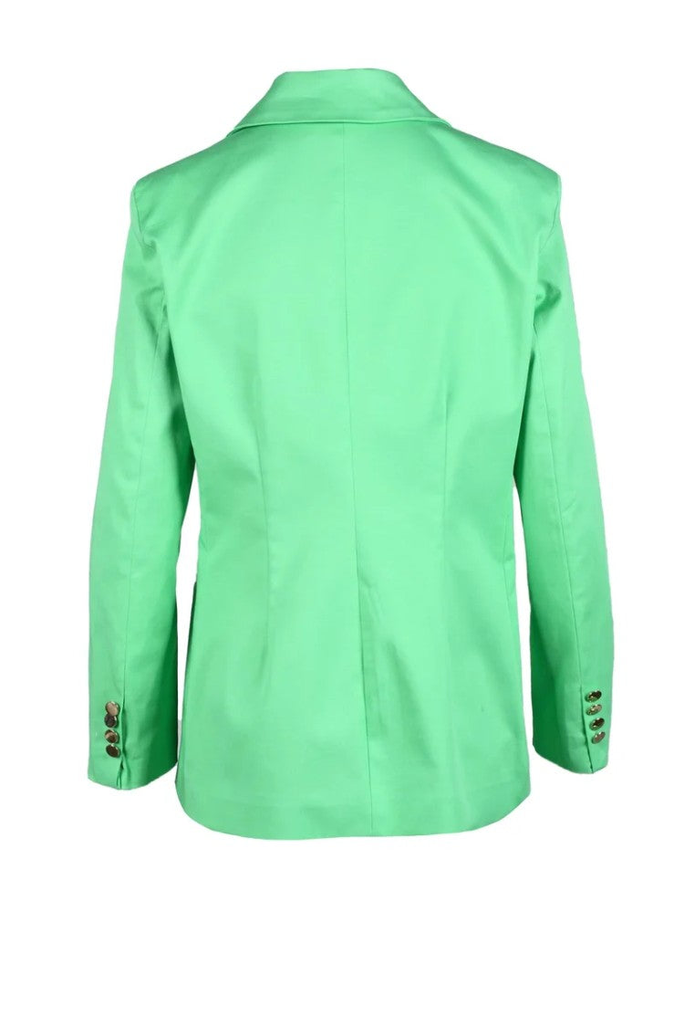 Motel Green Tailored Stretch Cotton Jacket
