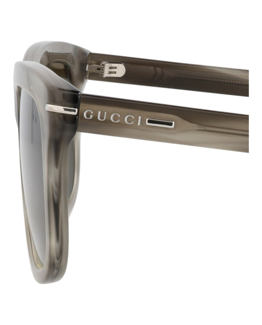 Gucci Sustainable Square-Frame Sunglasses In Smoky Grey Acetate