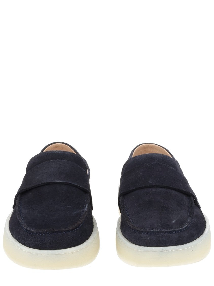 Boss Kieran Black Suede Contrast Loafers