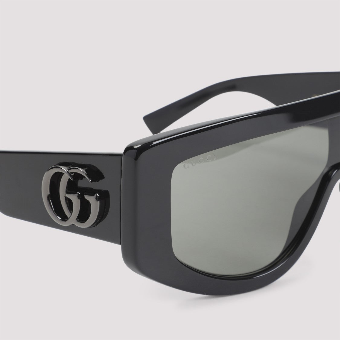 Gucci Oversized Rectangular Frame Sunglasses With Double-G Logo