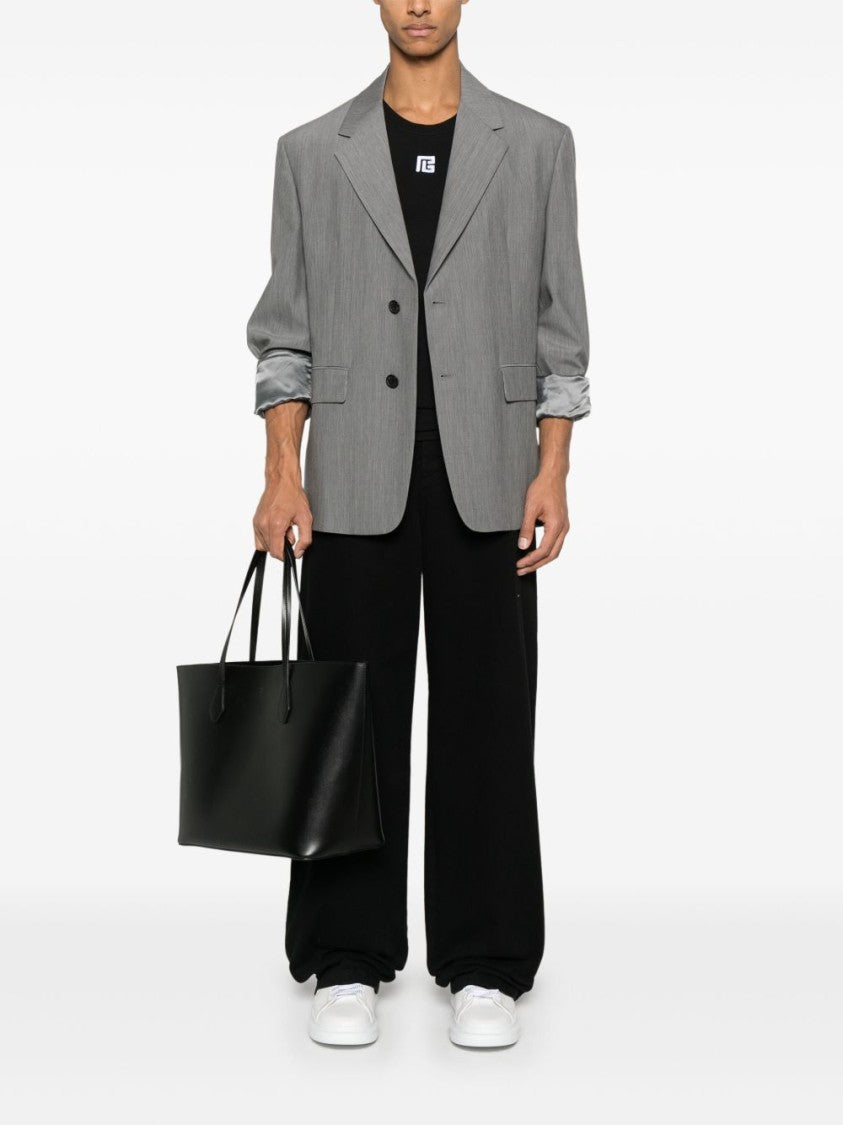 Balmain Fitted Sleeveless Black Top