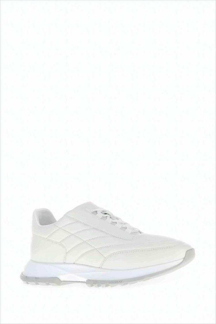 Givenchy Minimalist White Low-Top Sneakers With Elevated Sole