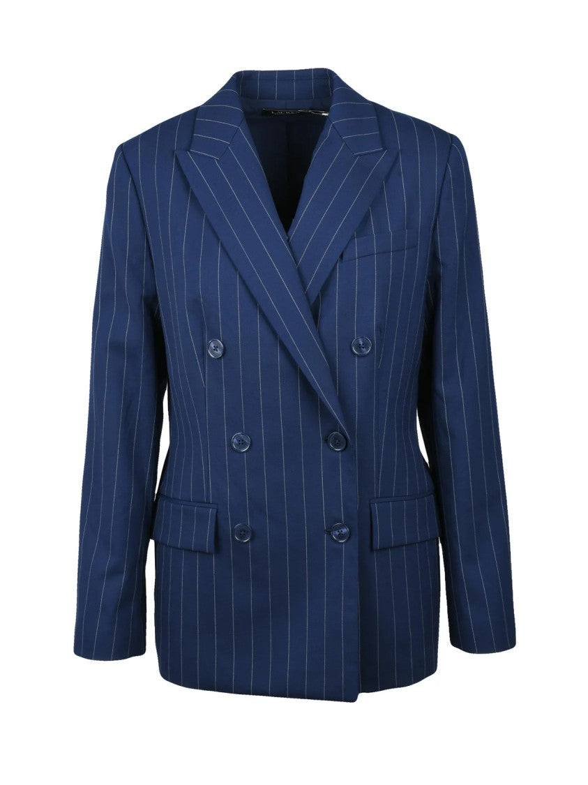 Lauren Ralph Lauren Double-Breasted Jacket - Blue