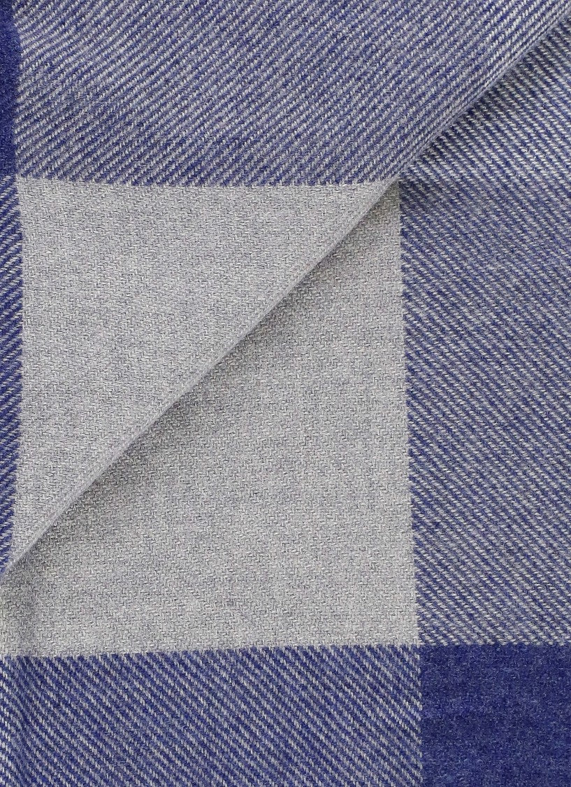 Brunello Cucinelli Multicolor Check Wool And Cashmere Scarf