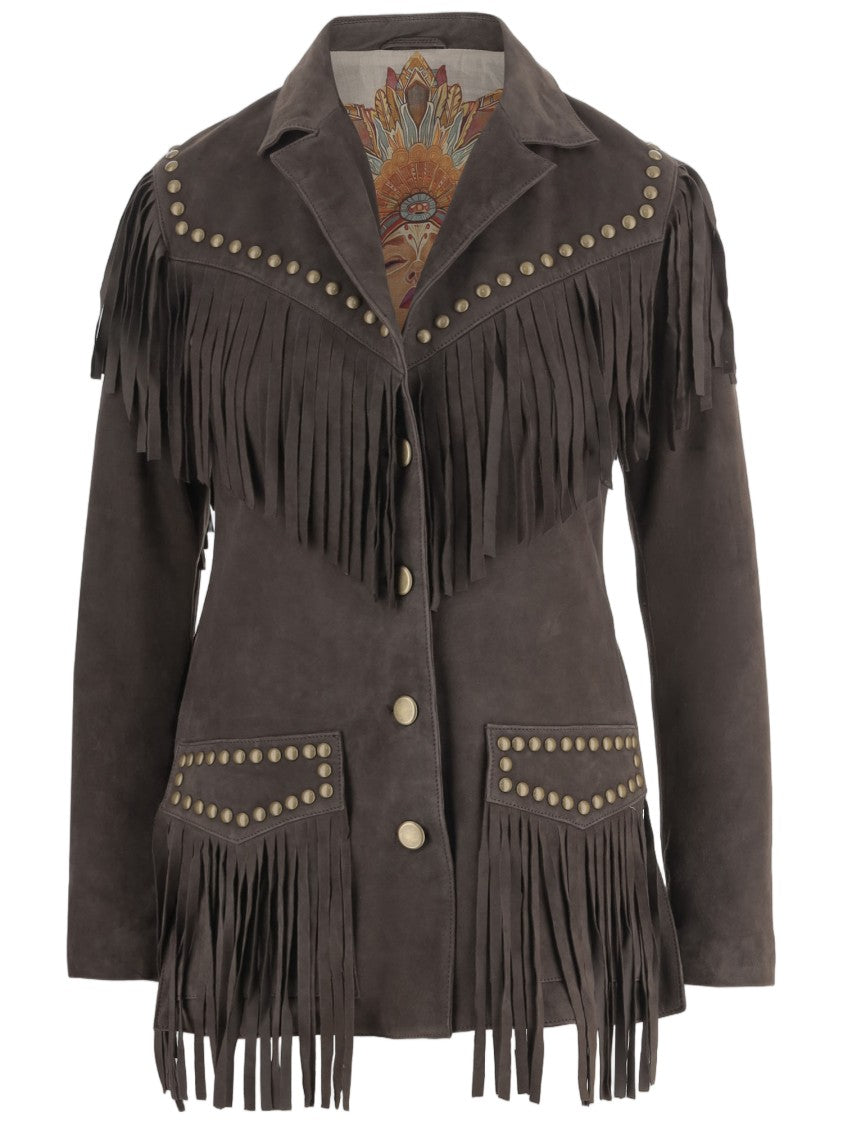 Uncommon Suede Fringed Jacket