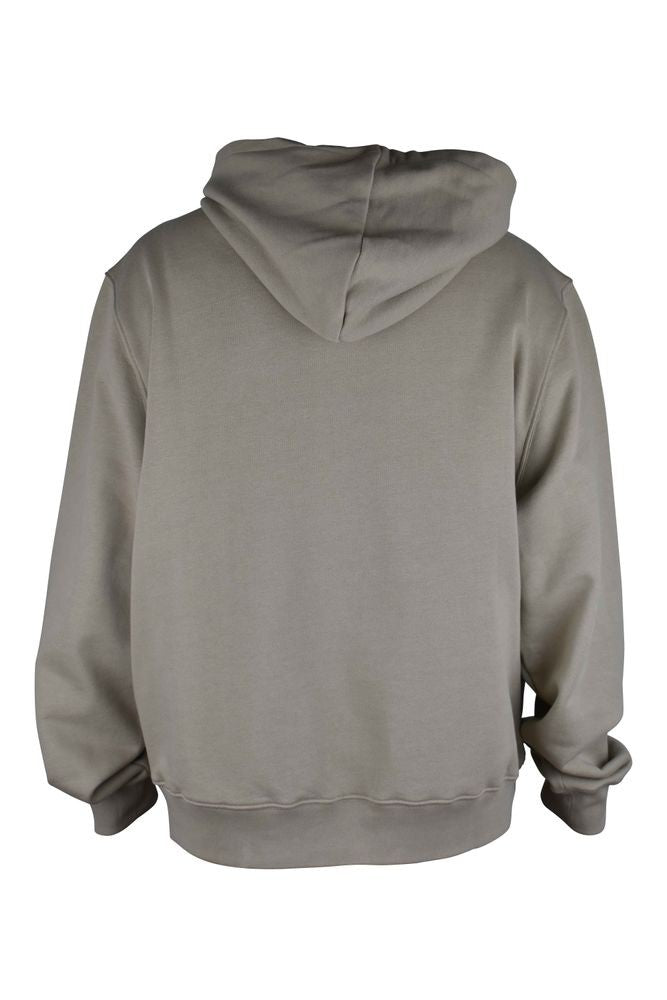 Amiri Beige Cotton Hooded Sweatshirt With Logo